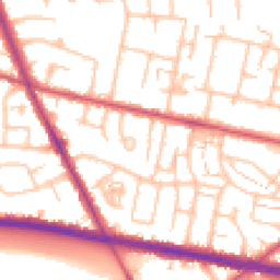 Daytime road noise heatmap for TW15 1LG