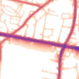 Daytime road noise heatmap for TW15 1RE