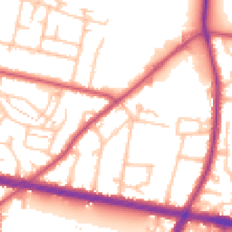 Daytime road noise heatmap for TW15 1SY