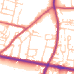 Daytime road noise heatmap for TW15 1TE