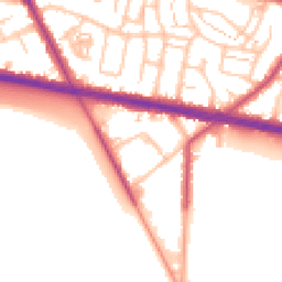 Daytime road noise heatmap for TW15 1UG