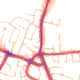Daytime road noise heatmap for TW15 2EP