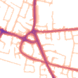 Daytime road noise heatmap for TW15 2HJ