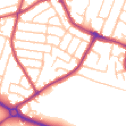Daytime road noise heatmap for TW15 2LS