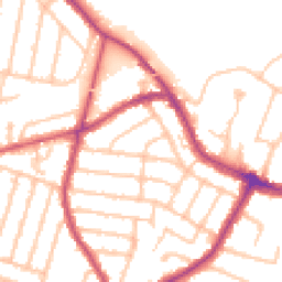 Daytime road noise heatmap for TW15 2RQ