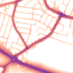 Daytime road noise heatmap for TW15 2SB