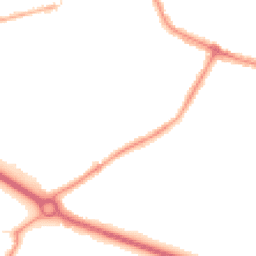 Night-time road noise heatmap for TW15 2SB