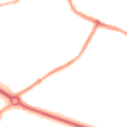 Night-time road noise heatmap for TW15 2SX