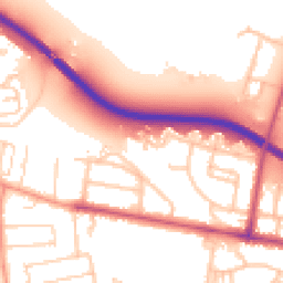 Daytime road noise heatmap for TW15 3LU