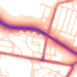 Daytime road noise heatmap for TW15 3NH