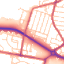 Daytime road noise heatmap for TW15 3PA