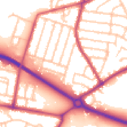 Daytime road noise heatmap for TW15 3PL
