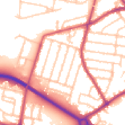 Daytime road noise heatmap for TW15 3PR