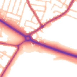 Daytime road noise heatmap for TW15 3SB