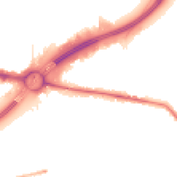 Night-time road noise heatmap for TW16 5AA