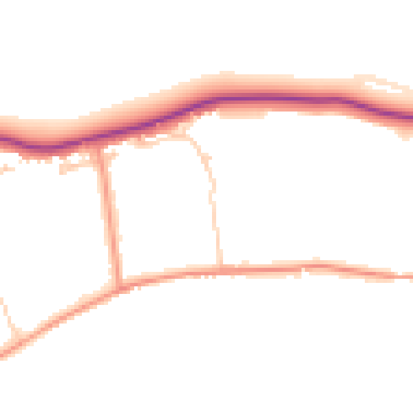 Daytime road noise heatmap for TW16 5AS