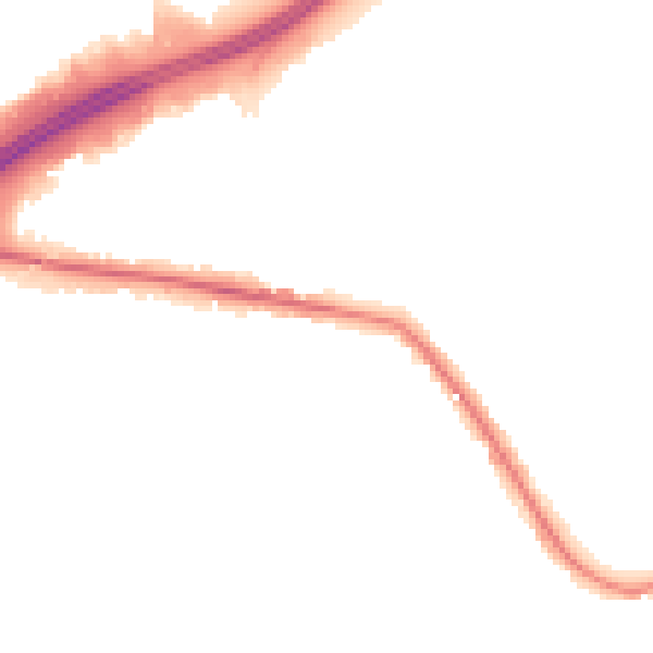 Night-time road noise heatmap for TW16 5BB