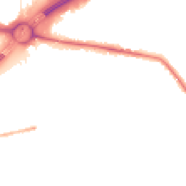 Night-time road noise heatmap for TW16 5DD