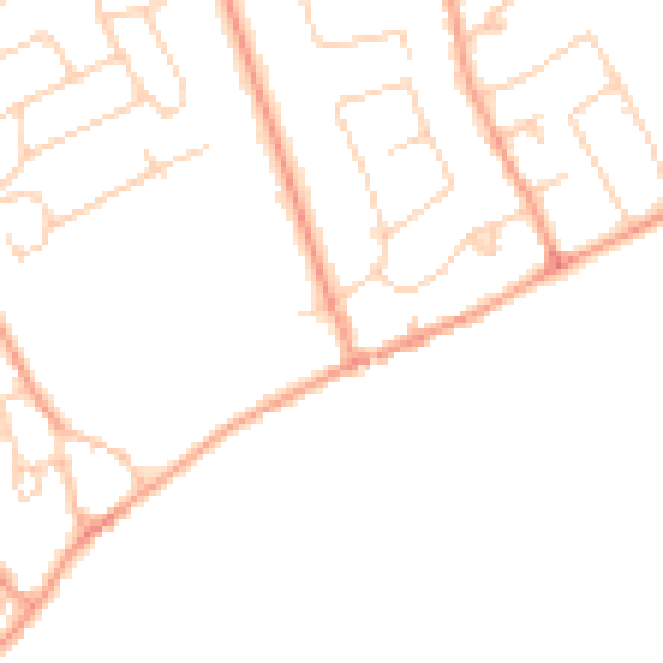 Daytime road noise heatmap for TW16 5HT