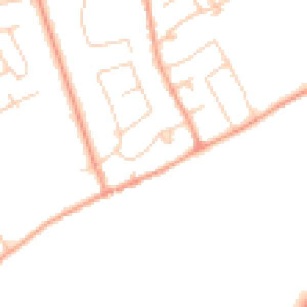 Daytime road noise heatmap for TW16 5LJ