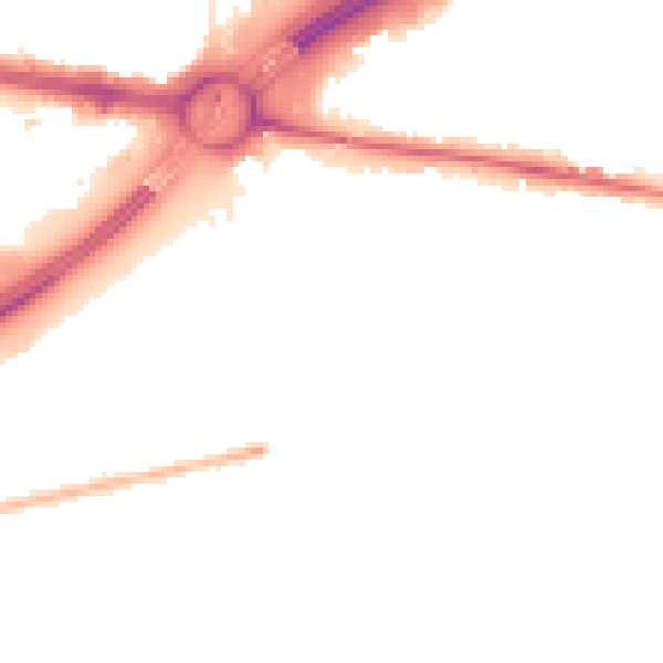 Night-time road noise heatmap for TW16 6BE