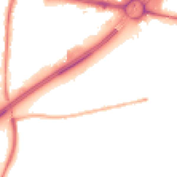 Night-time road noise heatmap for TW16 6NF