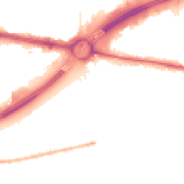 Night-time road noise heatmap for TW16 6QS
