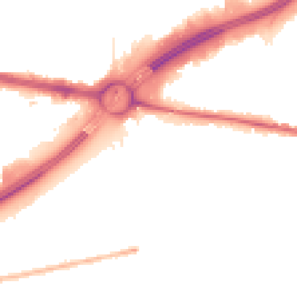 Night-time road noise heatmap for TW16 6RU