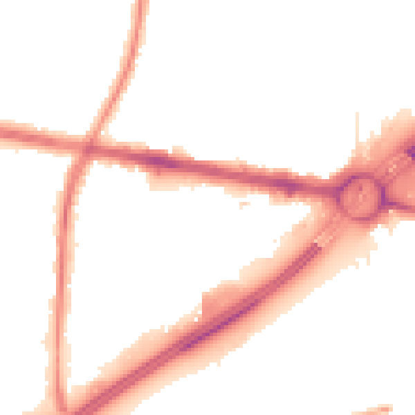Night-time road noise heatmap for TW16 7DB