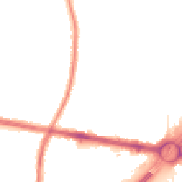 Night-time road noise heatmap for TW16 7JR