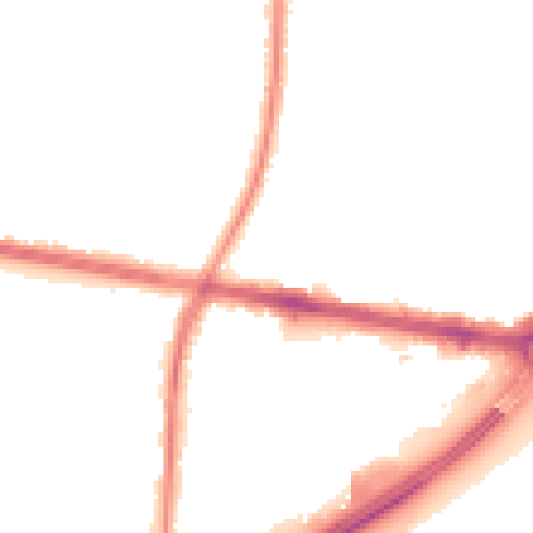 Night-time road noise heatmap for TW16 7NE