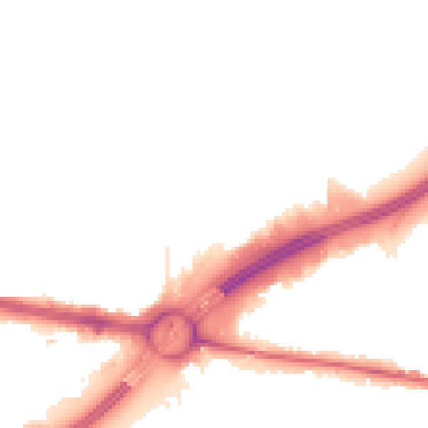 Night-time road noise heatmap for TW16 7RB