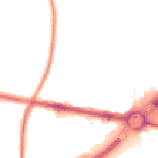 Night-time road noise heatmap for TW16 7TD