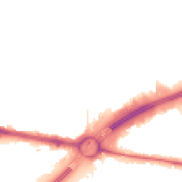 Night-time road noise heatmap for TW16 7TH
