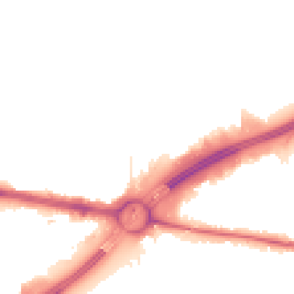 Night-time road noise heatmap for TW16 7UA