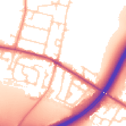 Daytime road noise heatmap for TW17 0AH