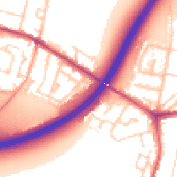 Daytime road noise heatmap for TW17 0BE