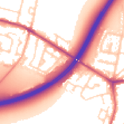 Daytime road noise heatmap for TW17 0BF