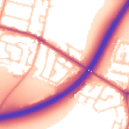 Daytime road noise heatmap for TW17 0BW