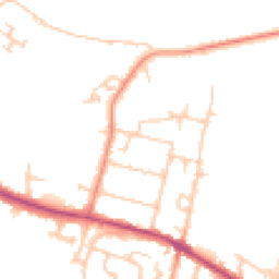 Daytime road noise heatmap for TW17 0DN
