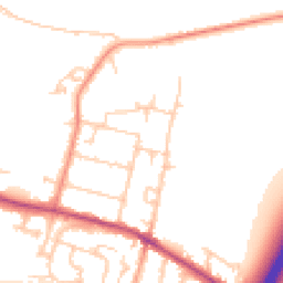 Daytime road noise heatmap for TW17 0DP