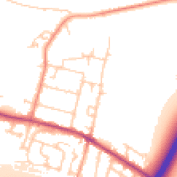 Daytime road noise heatmap for TW17 0DU