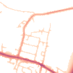 Daytime road noise heatmap for TW17 0DW