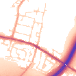 Daytime road noise heatmap for TW17 0EB