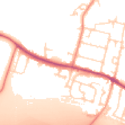Daytime road noise heatmap for TW17 0GA