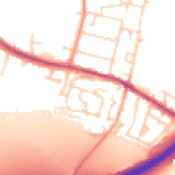 Daytime road noise heatmap for TW17 0JD