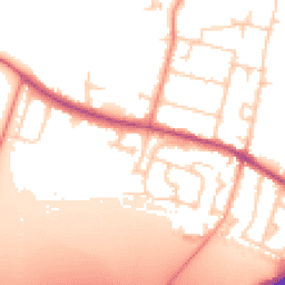 Daytime road noise heatmap for TW17 0JE