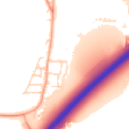 Daytime road noise heatmap for TW17 0SL