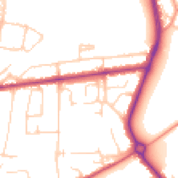 Daytime road noise heatmap for TW17 8HT