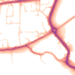 Daytime road noise heatmap for TW17 8JH